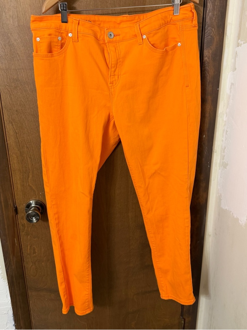 jcpenney 16W  Vibrant Orange Skinny Ankle Jeans
